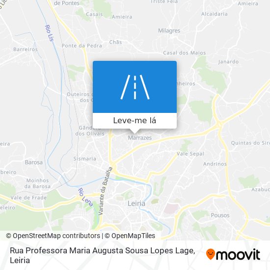 Rua Professora Maria Augusta Sousa Lopes Lage mapa