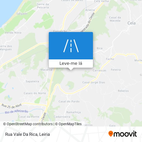 Rua Vale Da Rica mapa