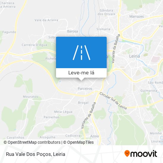 Rua Vale Dos Poços mapa