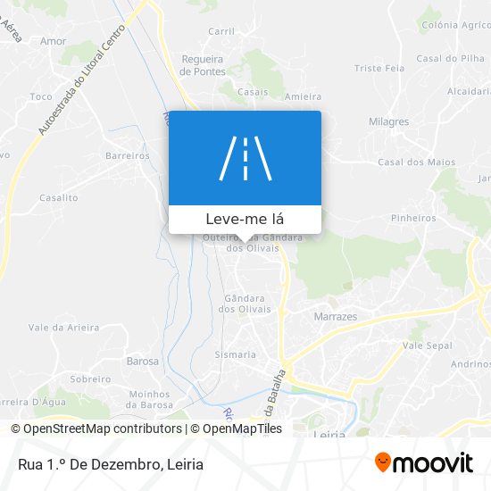 Rua 1.º De Dezembro mapa