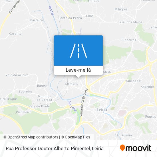 Rua Professor Doutor Alberto Pimentel mapa