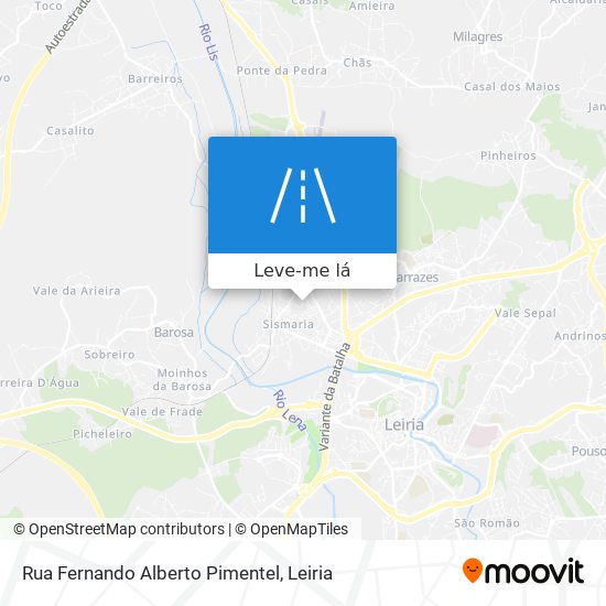 Rua Fernando Alberto Pimentel mapa