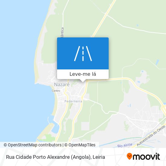 Rua Cidade Porto Alexandre (Angola) mapa