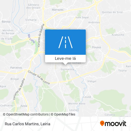 Rua Carlos Martins mapa