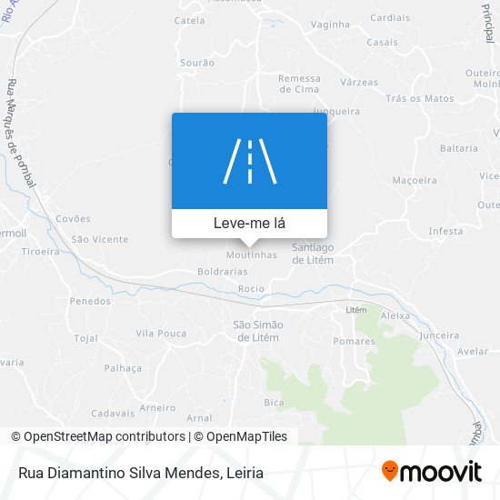 Rua Diamantino Silva Mendes mapa