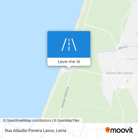 Rua Aláudio Pereira Lavos mapa