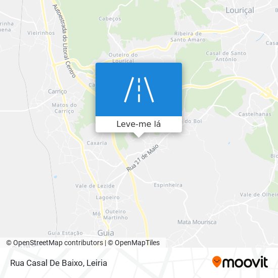 Rua Casal De Baixo mapa