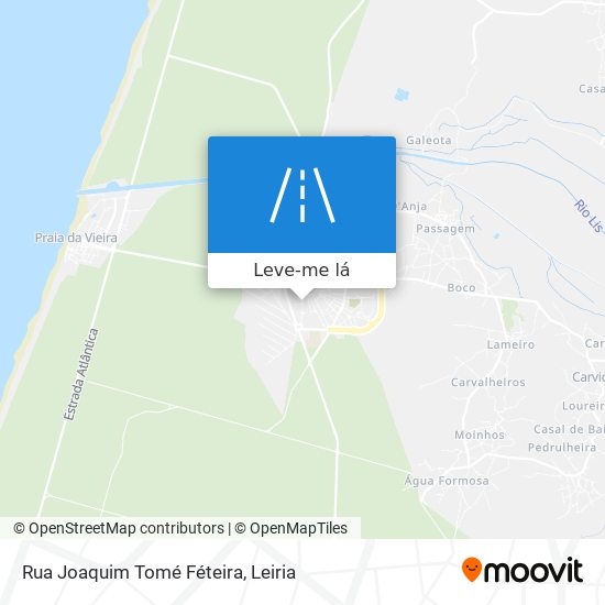 Rua Joaquim Tomé Féteira mapa