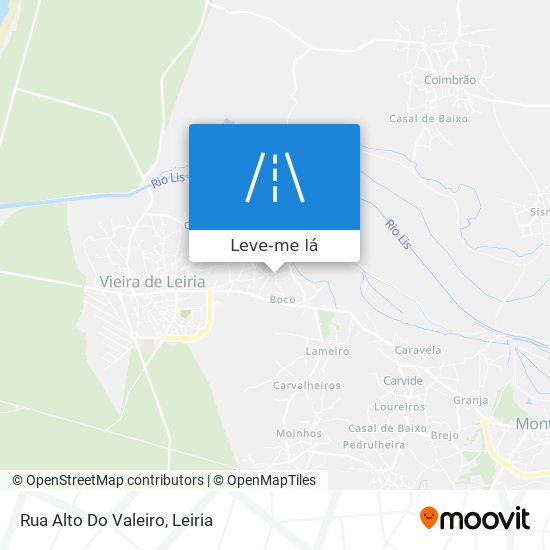 Rua Alto Do Valeiro mapa