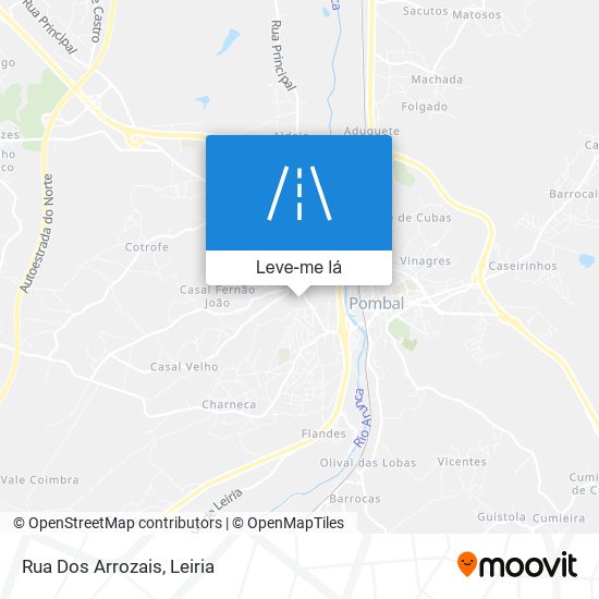 Rua Dos Arrozais mapa