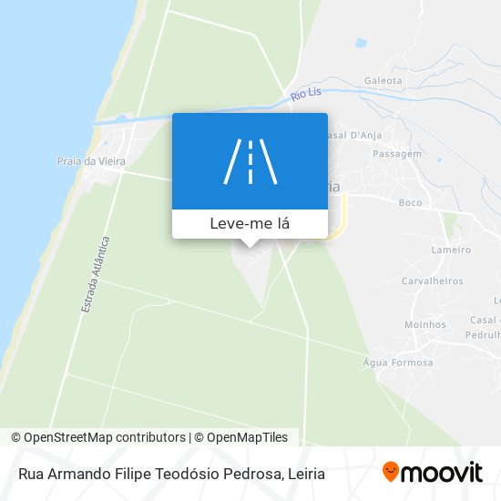 Rua Armando Filipe Teodósio Pedrosa mapa