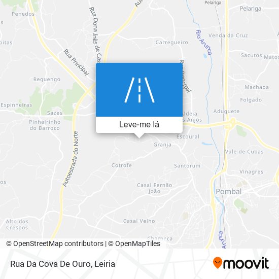 Rua Da Cova De Ouro mapa