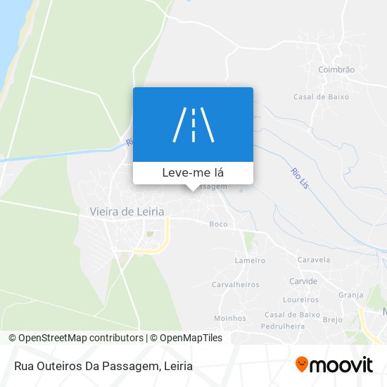 Rua Outeiros Da Passagem mapa