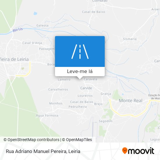 Rua Adriano Manuel Pereira mapa