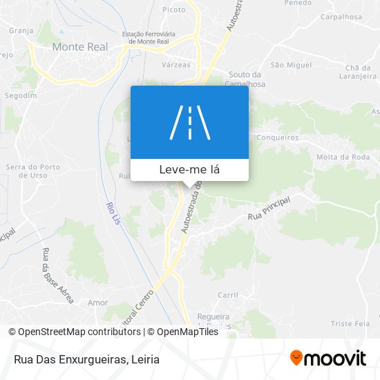 Rua Das Enxurgueiras mapa