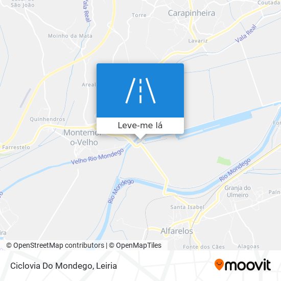 Ciclovia Do Mondego mapa