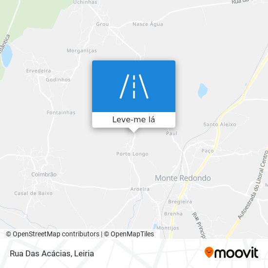 Rua Das Acácias mapa