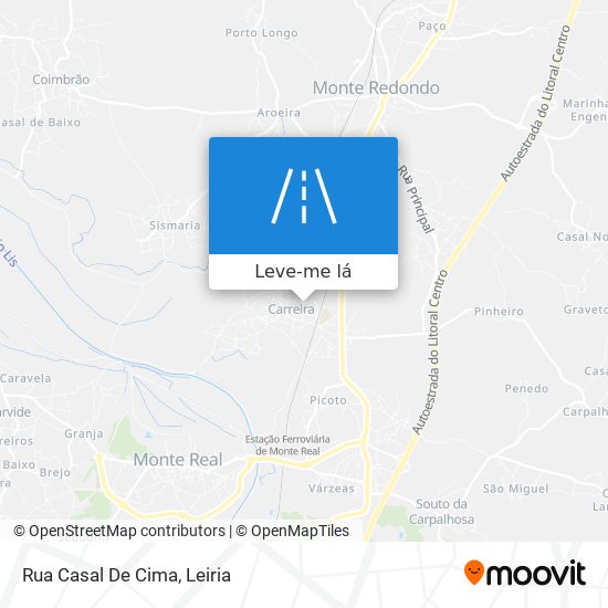 Rua Casal De Cima mapa