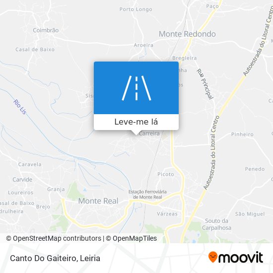 Canto Do Gaiteiro mapa