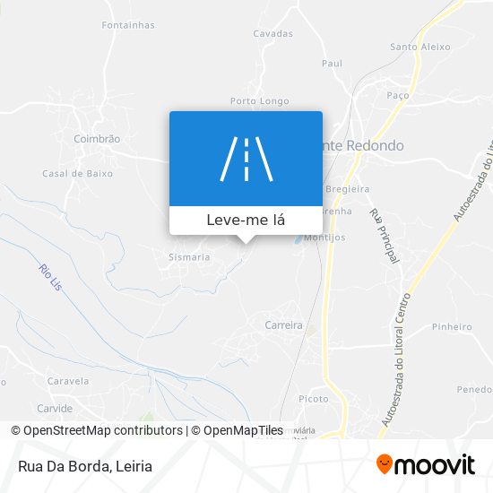 Rua Da Borda mapa