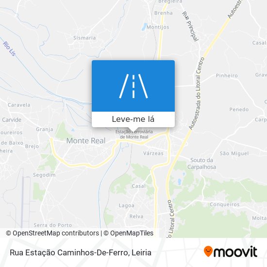 Rua Estação Caminhos-De-Ferro mapa