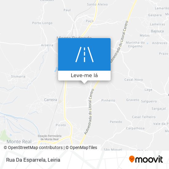 Rua Da Esparrela mapa