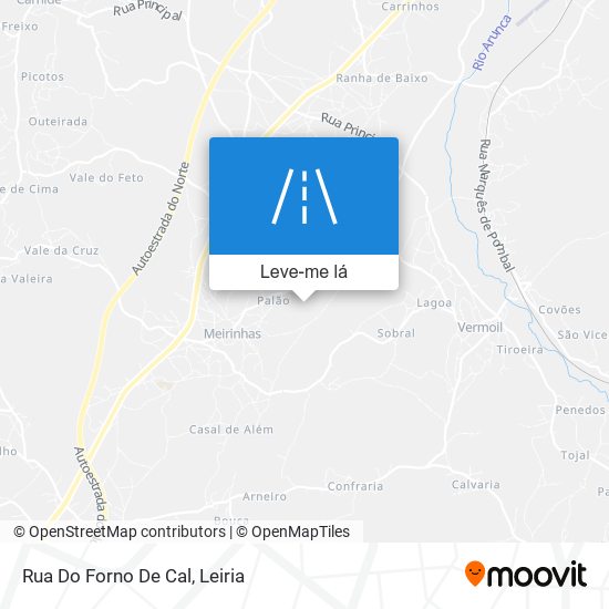 Rua Do Forno De Cal mapa