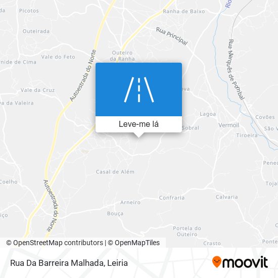 Rua Da Barreira Malhada mapa