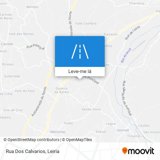 Rua Dos Calvarios mapa