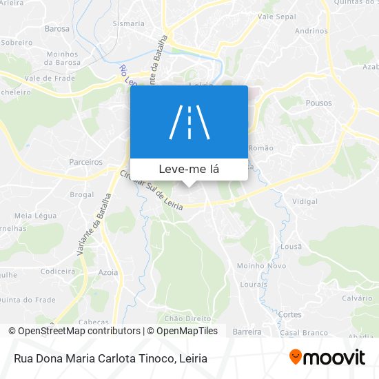 Rua Dona Maria Carlota Tinoco mapa