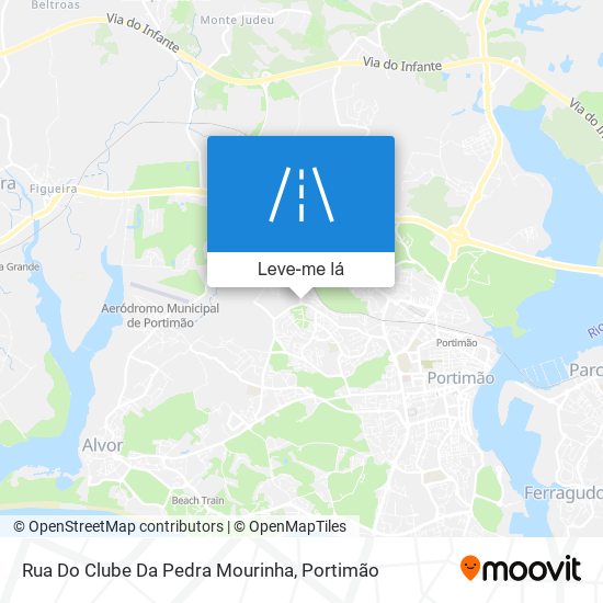 Rua Do Clube Da Pedra Mourinha mapa