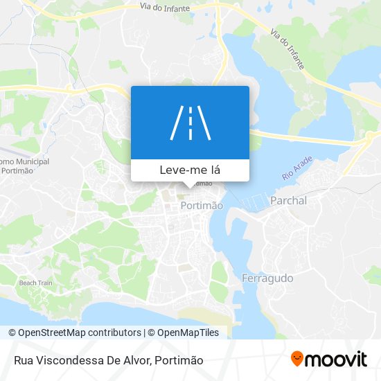 Rua Viscondessa De Alvor mapa