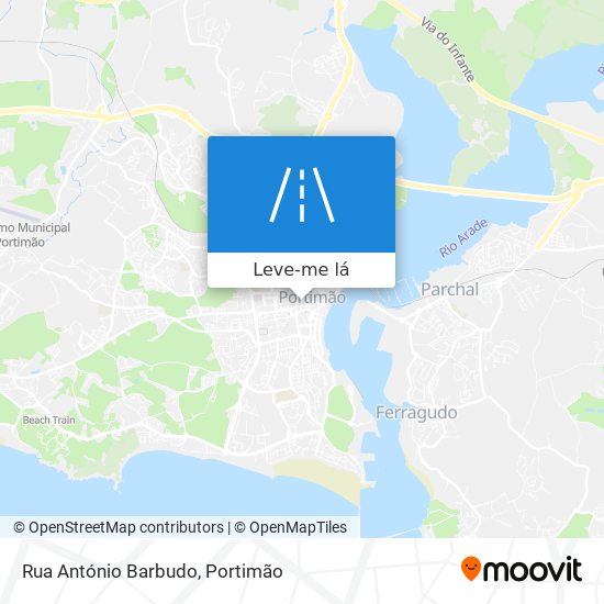 Rua António Barbudo mapa