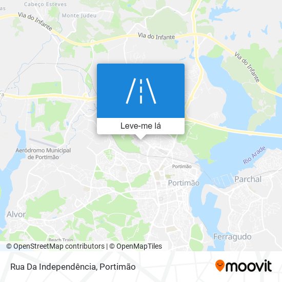 Rua Da Independência mapa