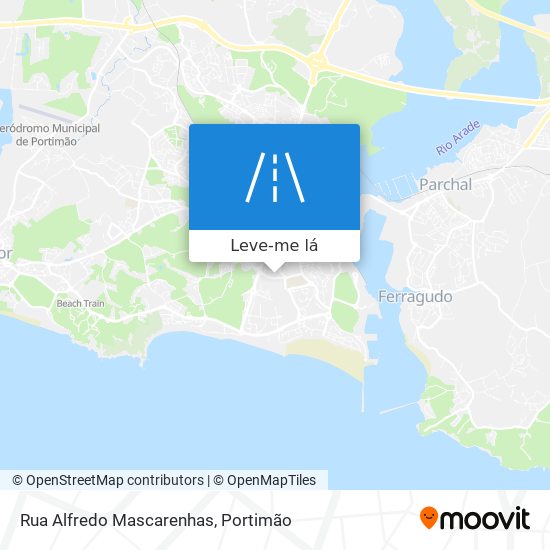 Rua Alfredo Mascarenhas mapa