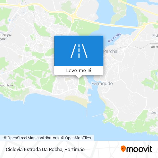 Ciclovia Estrada Da Rocha mapa