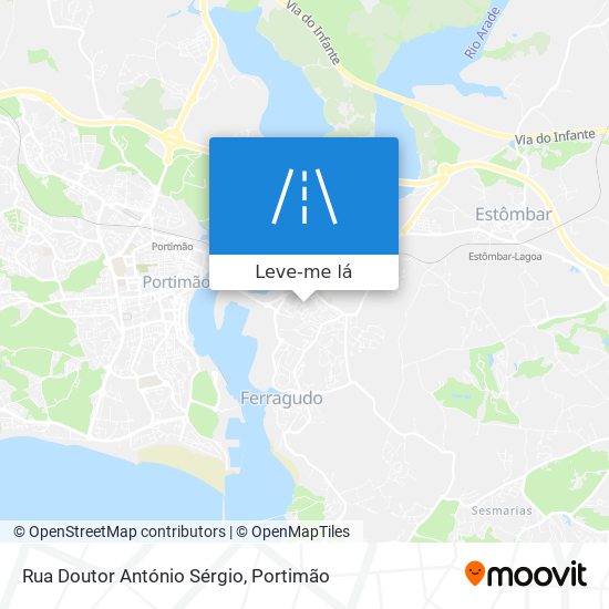 Rua Doutor António Sérgio mapa
