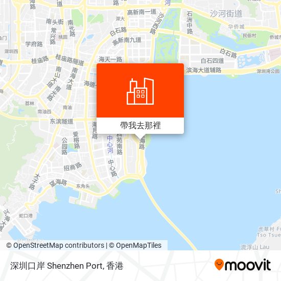 深圳口岸 Shenzhen Port地圖