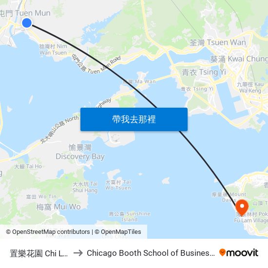 置樂花園 Chi LOK Fa Yuen to Chicago Booth School of Business Hong Kong campus map