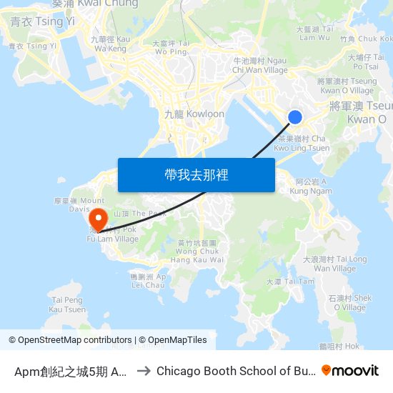 Apm創紀之城5期 Apm Millennium City 5 to Chicago Booth School of Business Hong Kong campus map