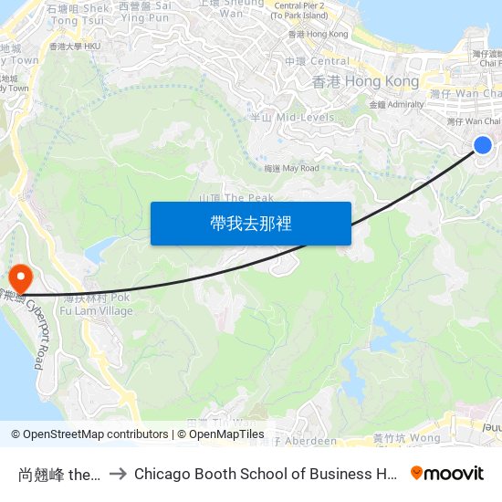 尚翹峰 the Zenith to Chicago Booth School of Business Hong Kong campus map