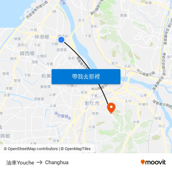 油車Youche to Changhua map