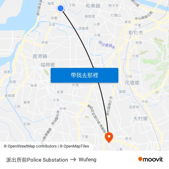 派出所前Police Substation to Wufeng map