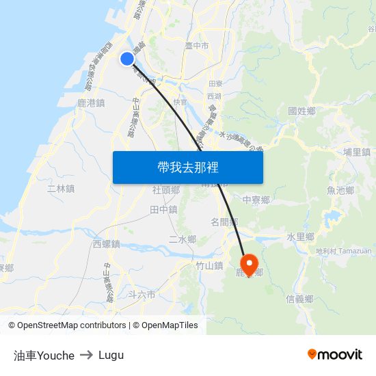 油車Youche to Lugu map