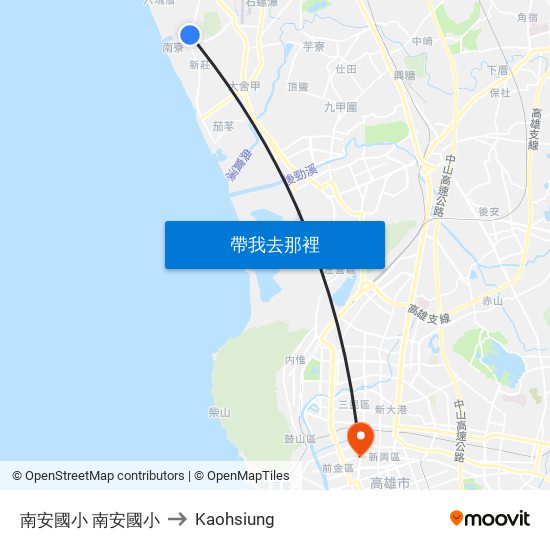 南安國小 南安國小 to Kaohsiung map