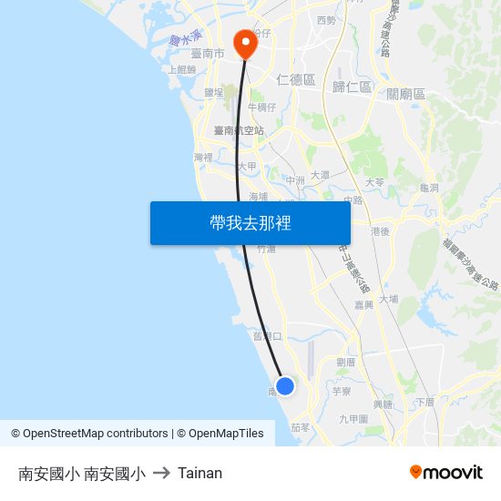 南安國小 南安國小 to Tainan map