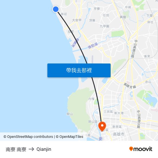 南寮 南寮 to Qianjin map