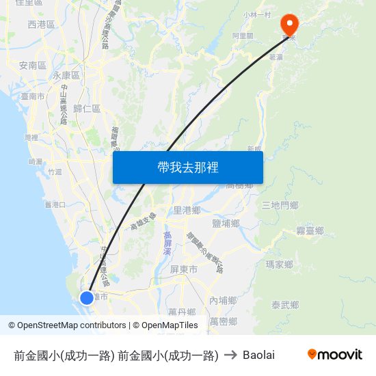 前金國小(成功一路) 前金國小(成功一路) to Baolai map