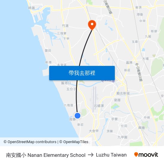 南安國小 南安國小 to Luzhu Taiwan map