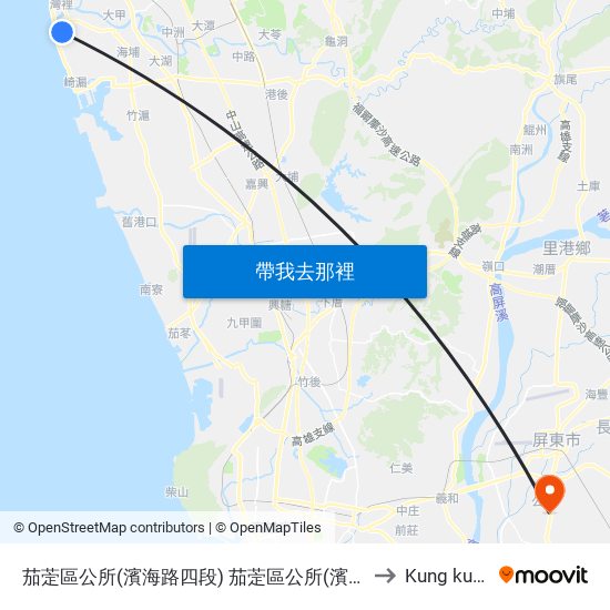 茄萣區公所(濱海路四段) 茄萣區公所(濱海路四段) to Kung kuan li map